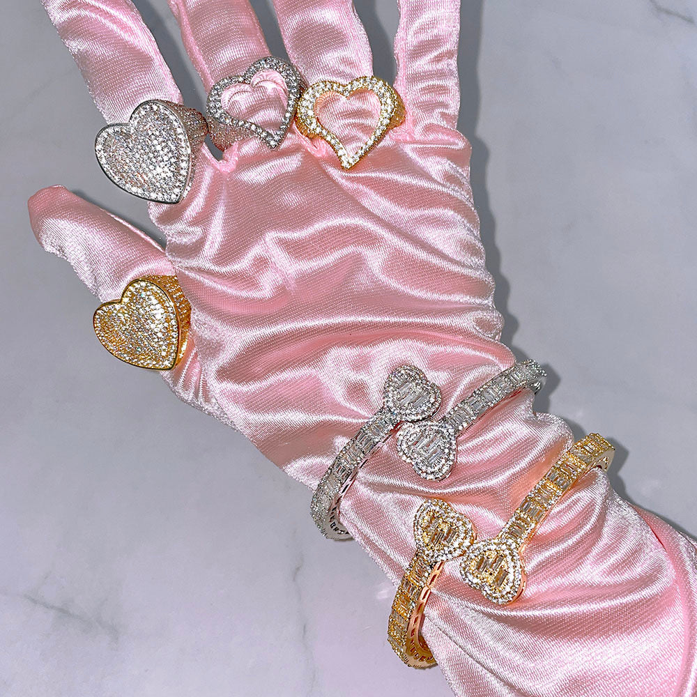 Heart Baguette Bracelet