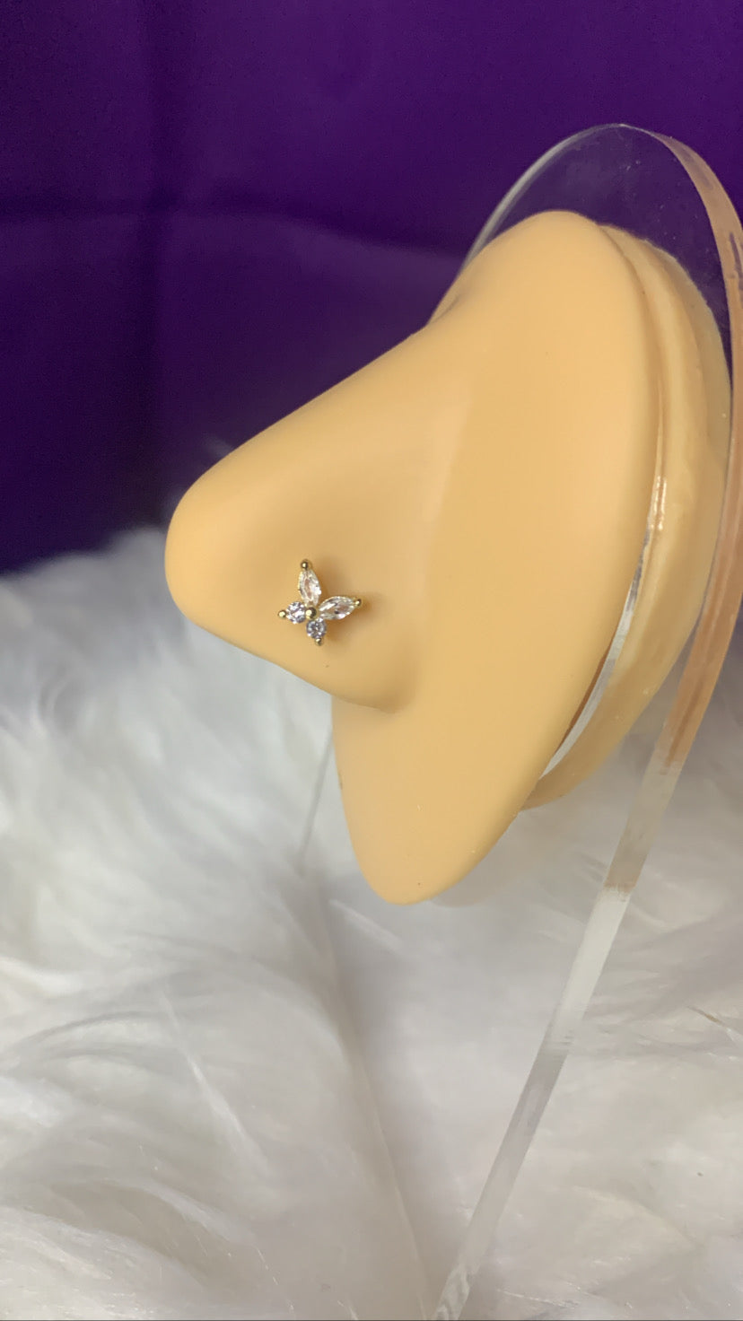 Butterfly Bone Stud