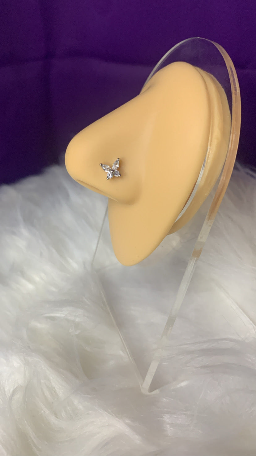 Butterfly Bone Stud