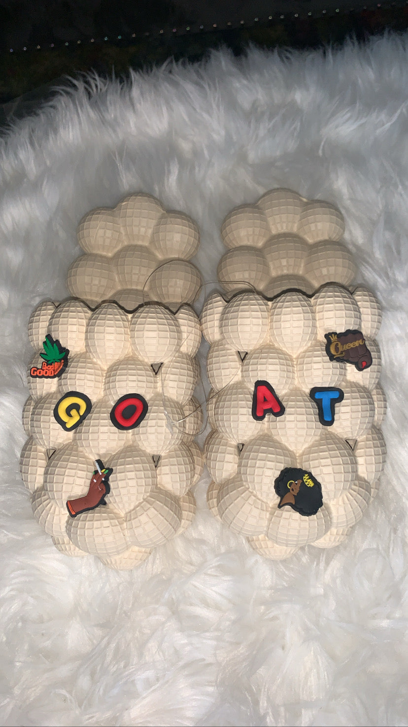 Bubble Slides with Goat Charms