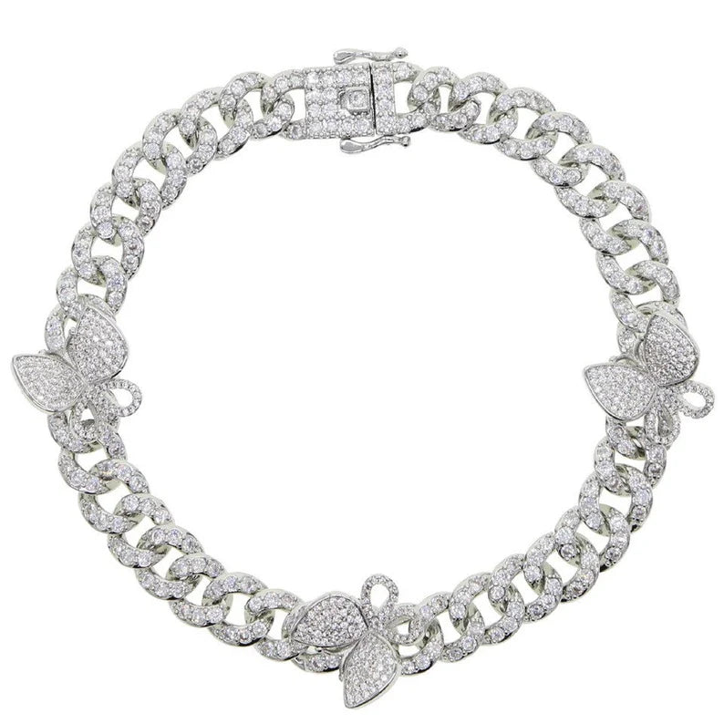 Icy Butterfly 🦋 Anklet