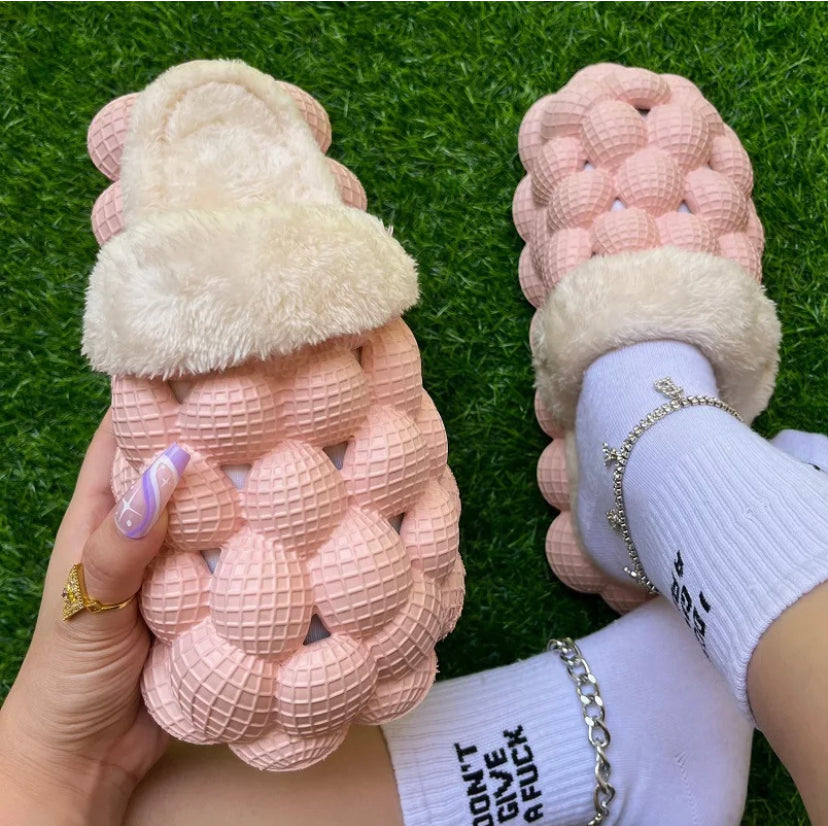 Fur Bubble Slides
