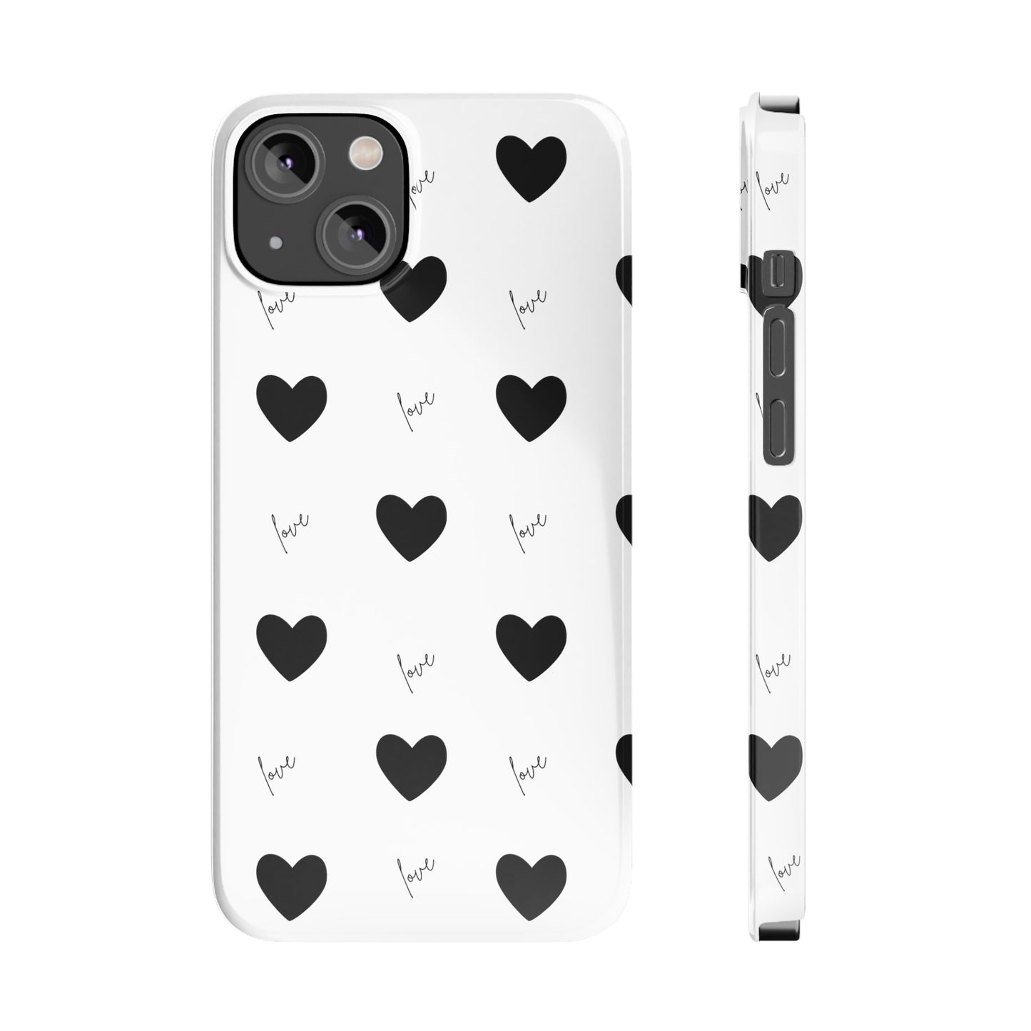 For The Love Of Hearts - Slim Phone Case