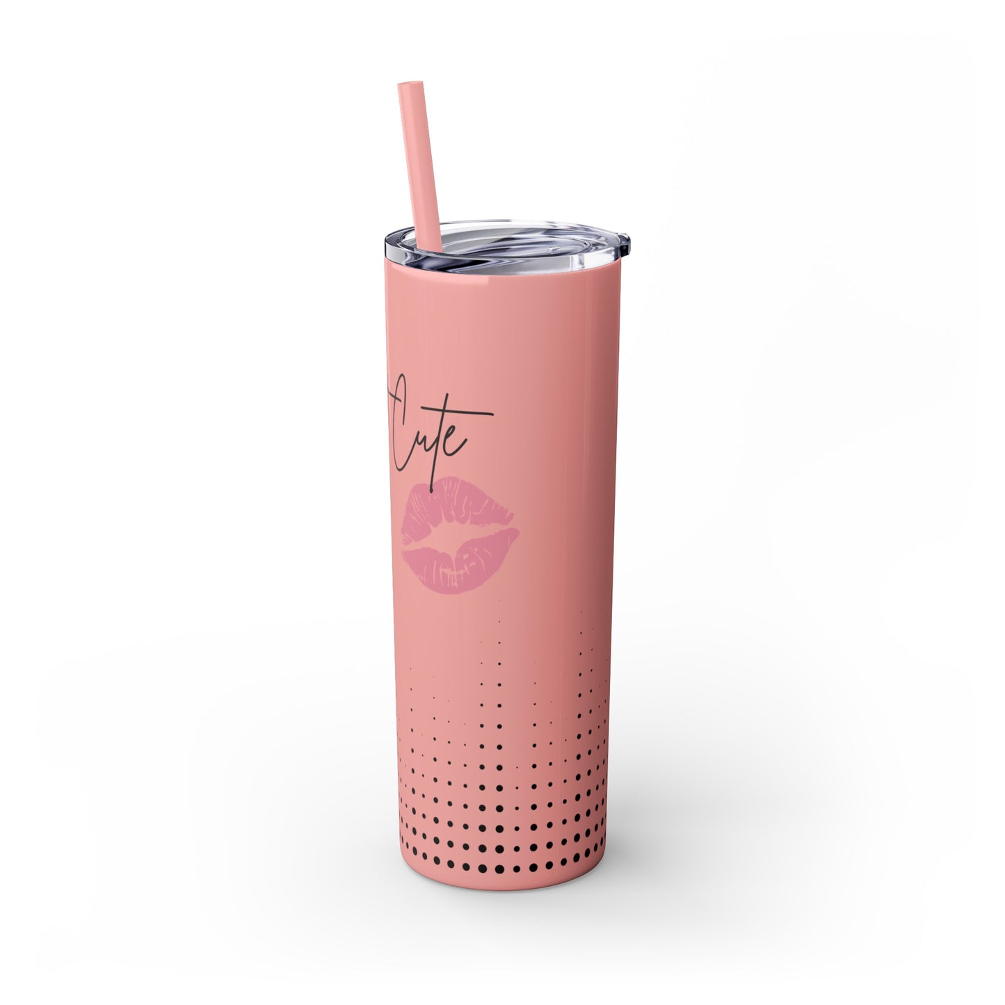 Keep It Cute Skinny Tumbler with Straw, 20oz