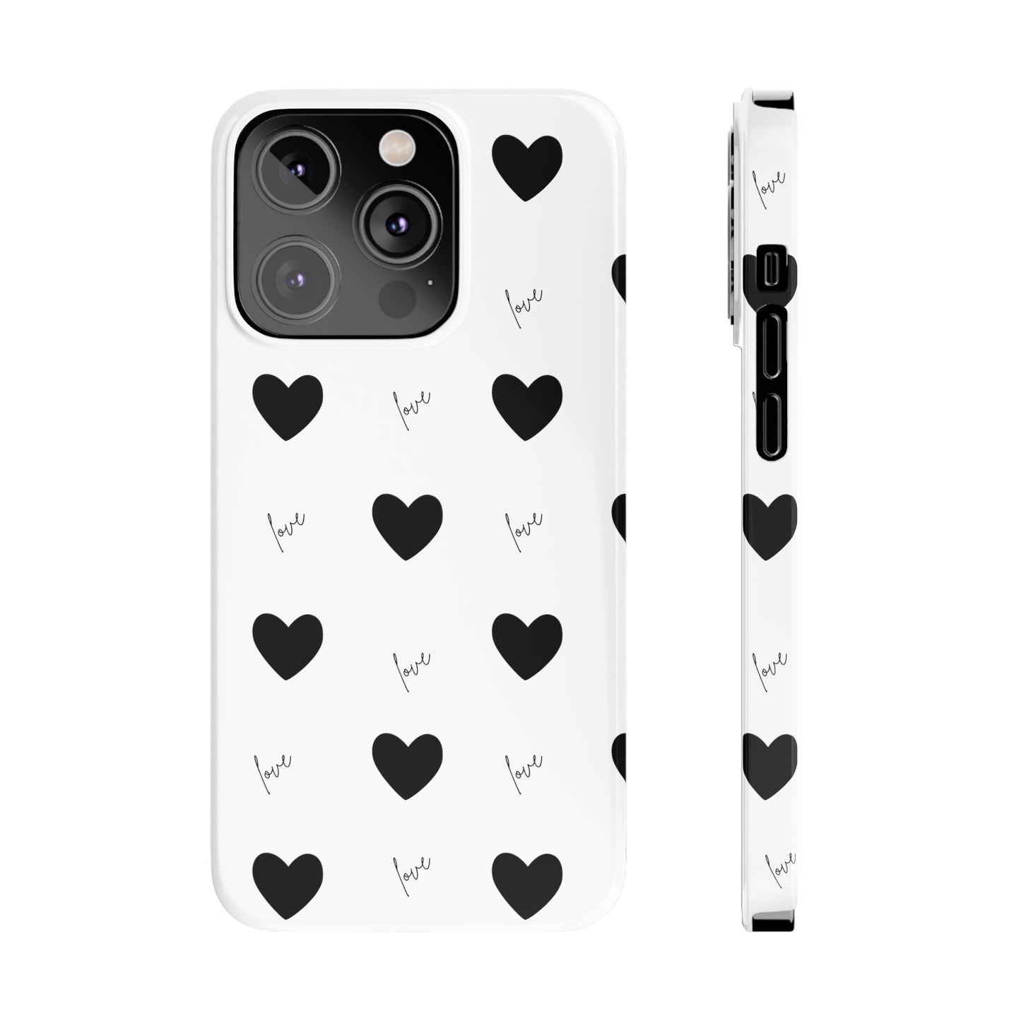 For The Love Of Hearts - Slim Phone Case