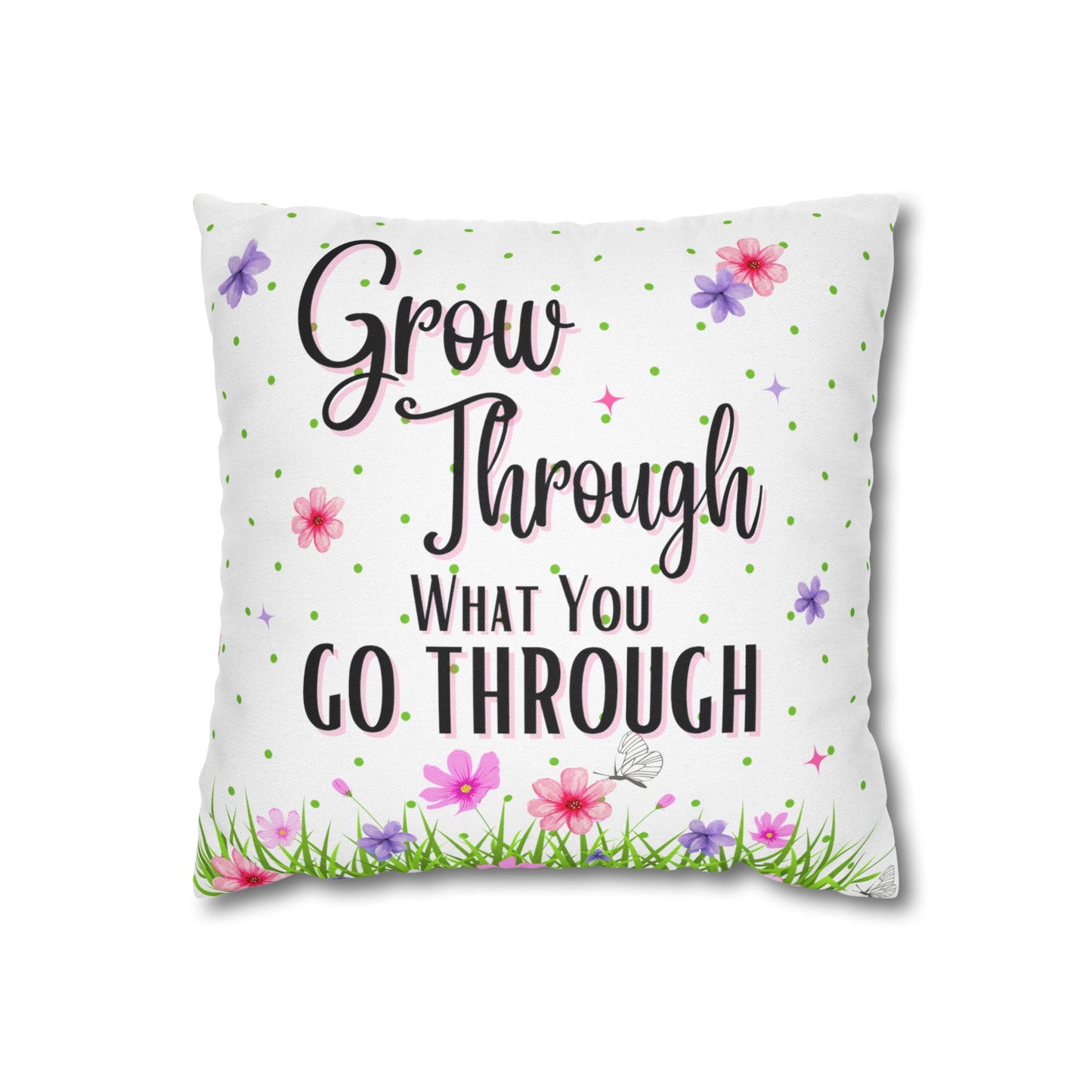 Grow Through - Spun Polyester Square Pillowcase