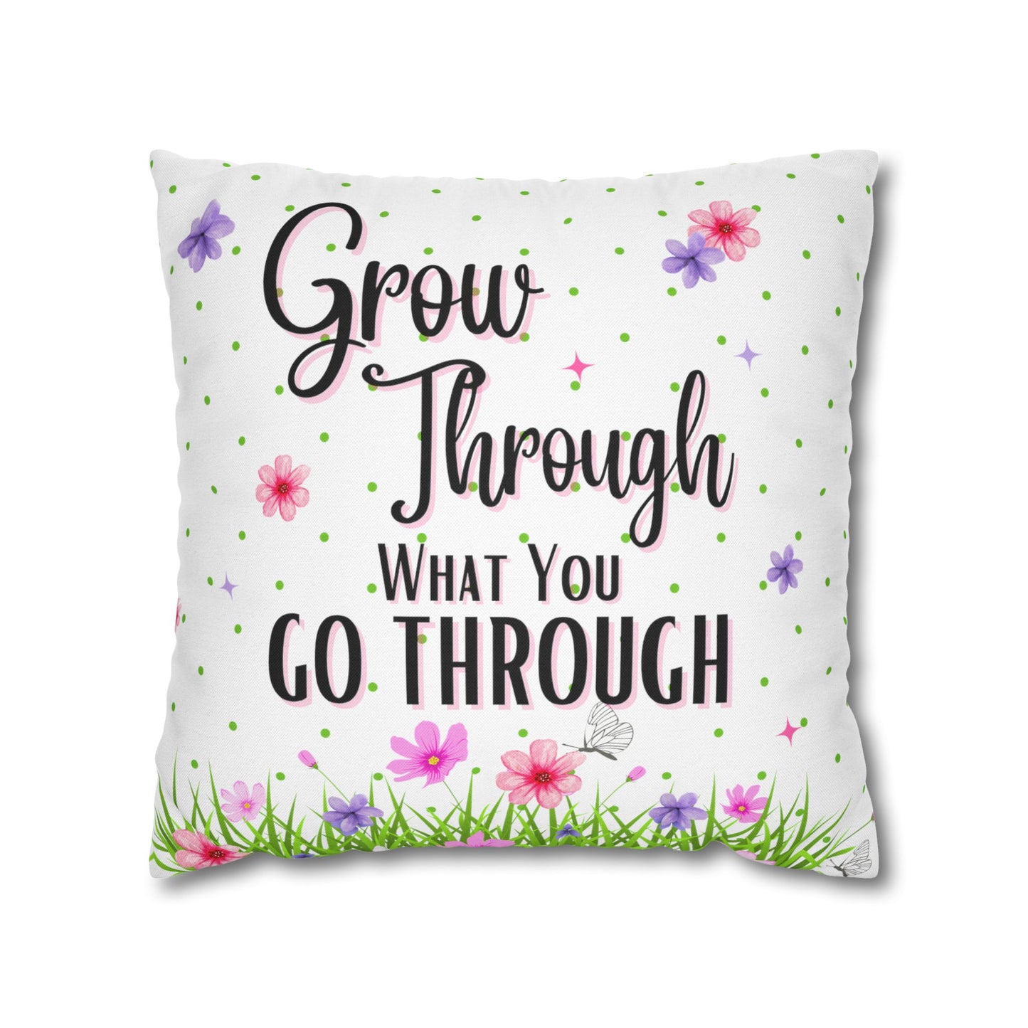 Grow Through - Spun Polyester Square Pillowcase