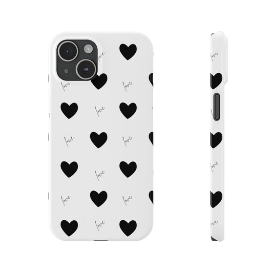 For The Love Of Hearts - Slim Phone Case