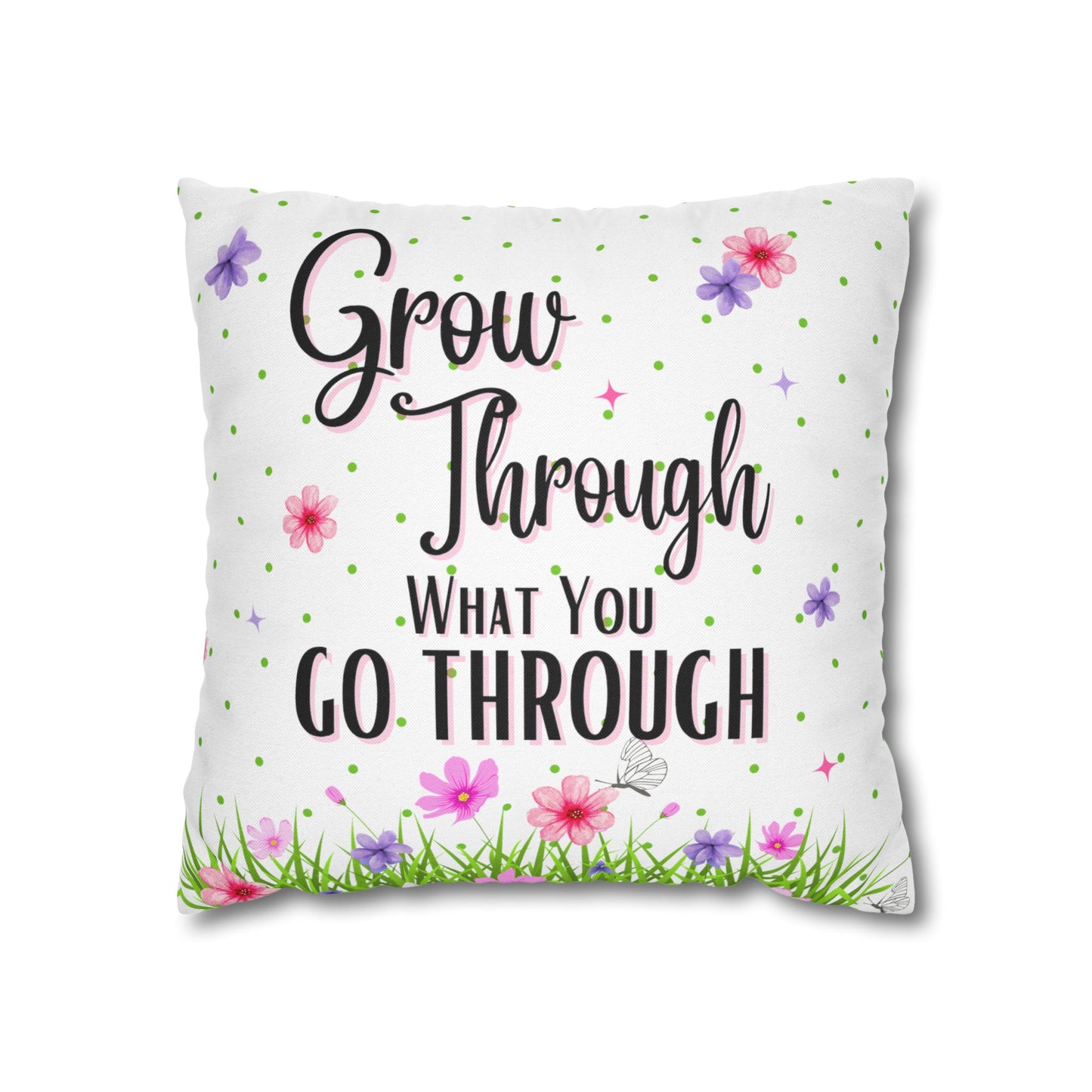 Grow Through - Spun Polyester Square Pillowcase