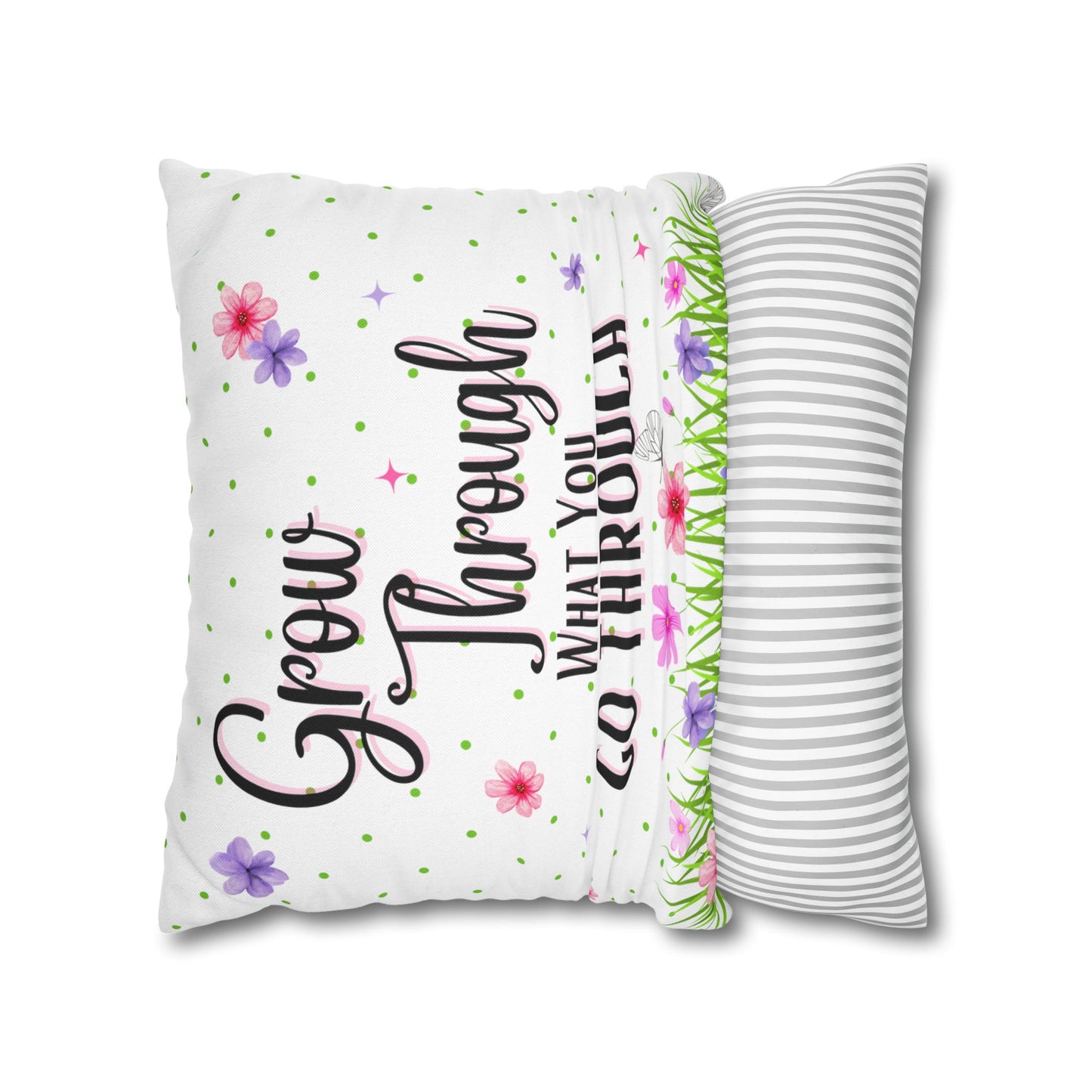 Grow Through - Spun Polyester Square Pillowcase