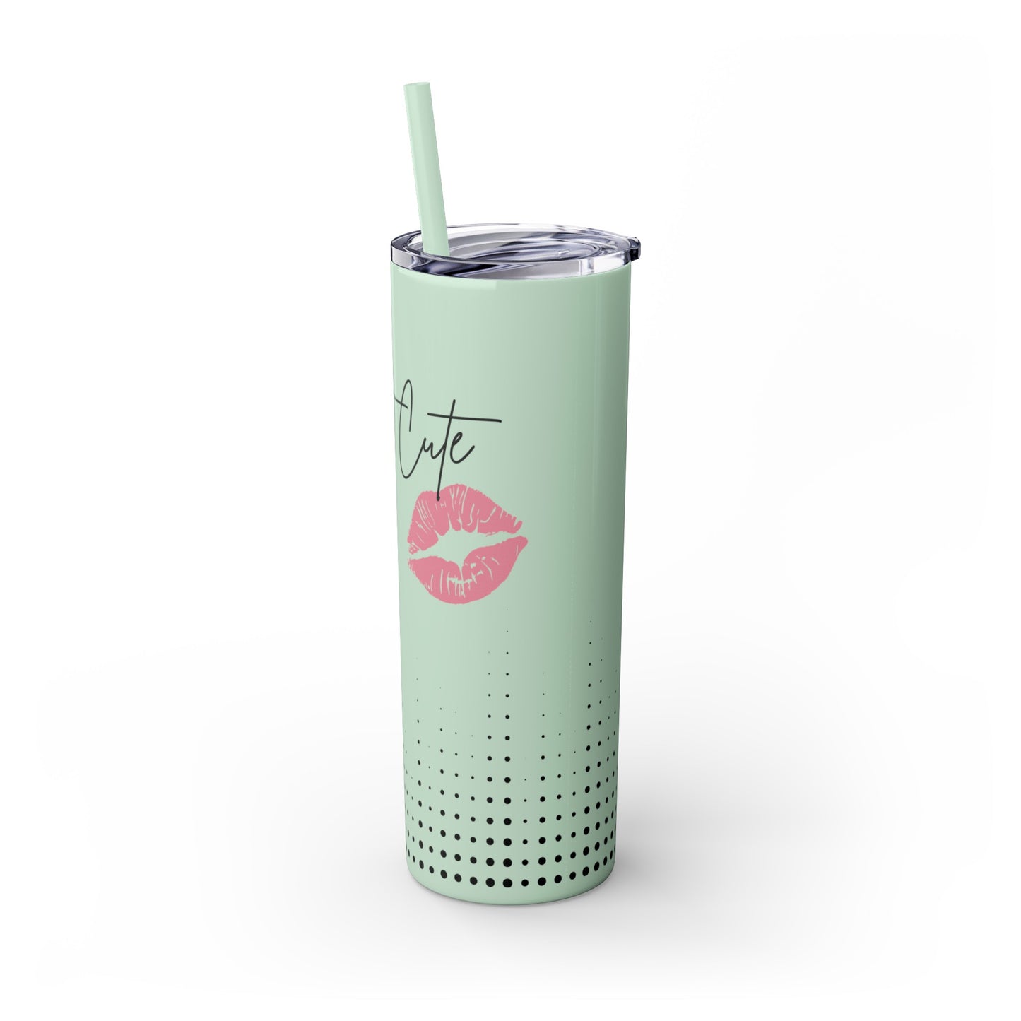 Keep It Cute Skinny Tumbler with Straw, 20oz