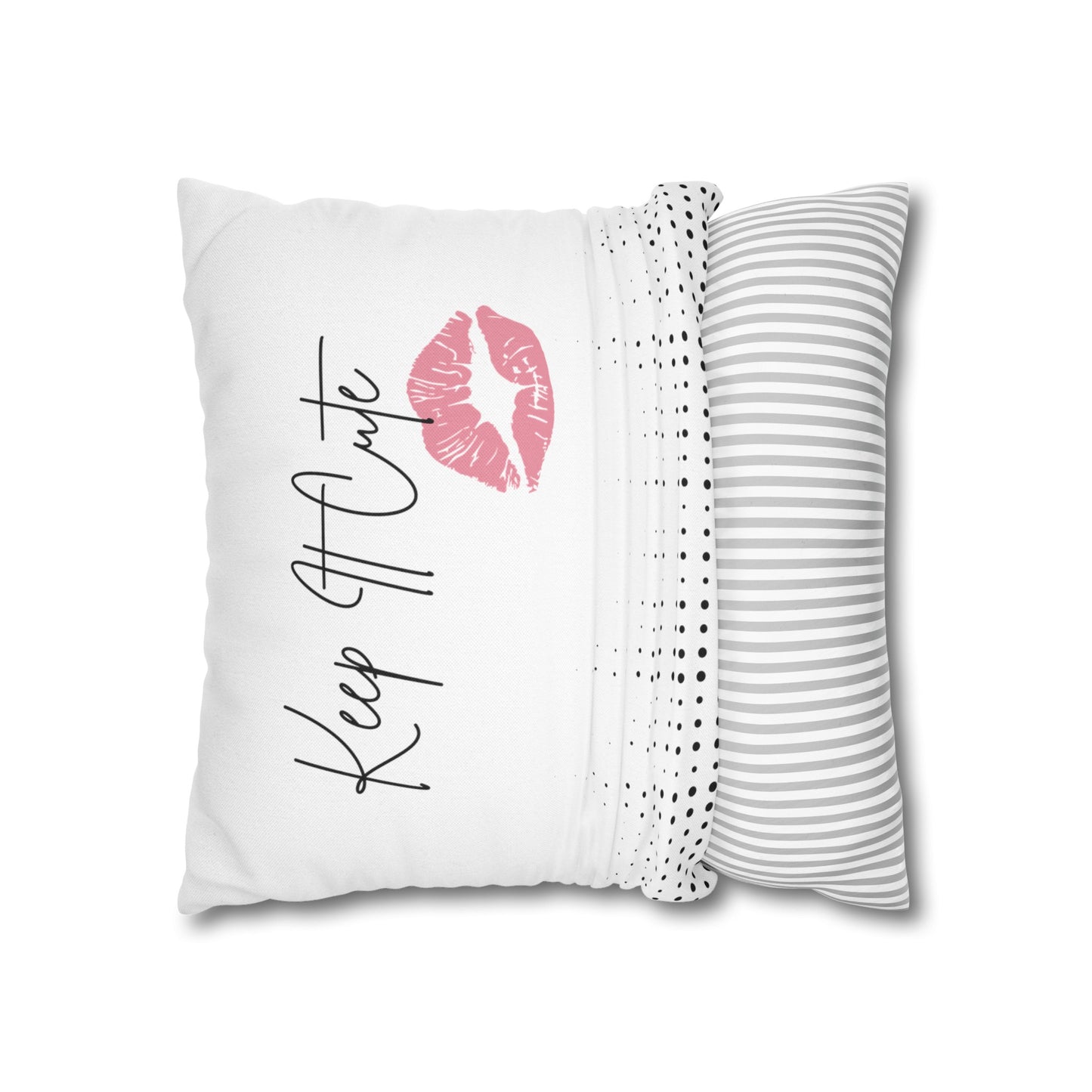 Keep It Cute - Spun Polyester Square Pillowcase