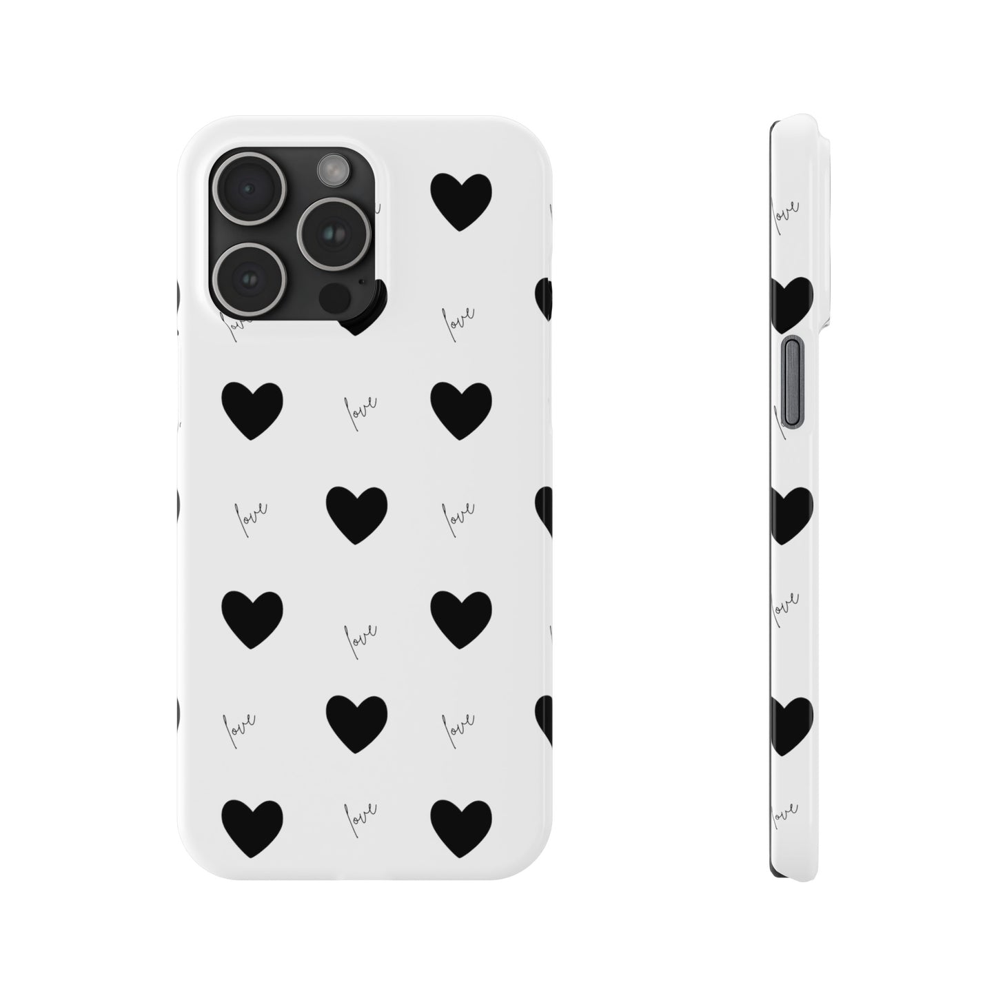 For The Love Of Hearts - Slim Phone Case