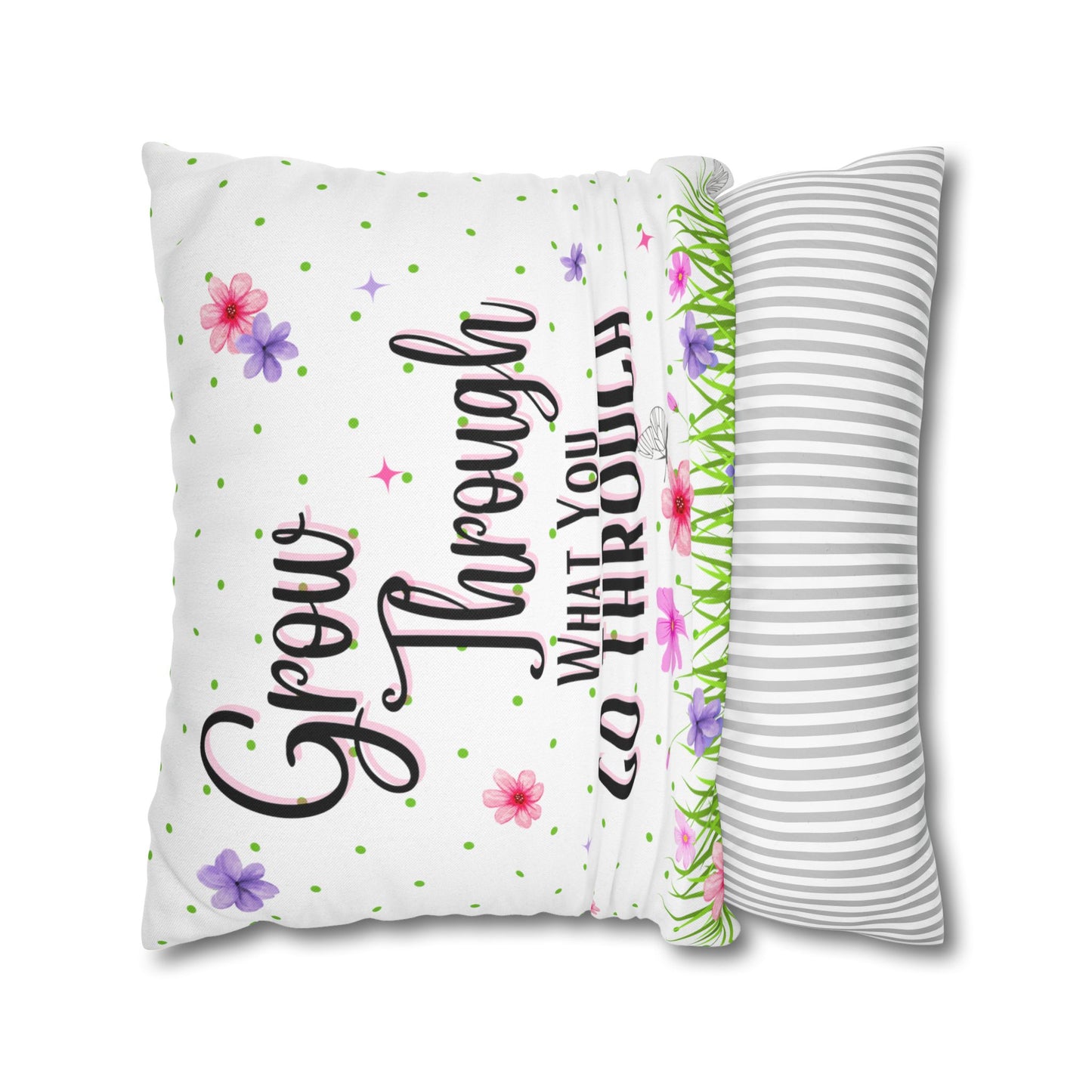 Grow Through - Spun Polyester Square Pillowcase